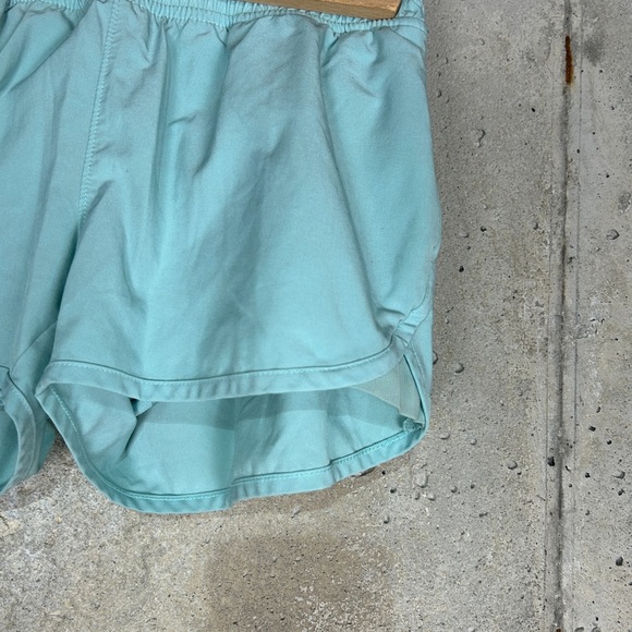 Athleta aqua blue elastic band athletic shorts small 7 - Picture 2 of 7